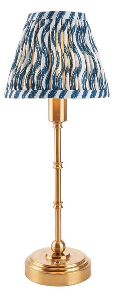 Endon 114796 - LED Lampada da tavolo ricaricabile dimmerabile BURLEY LED/1,5W/5V ottone/blu