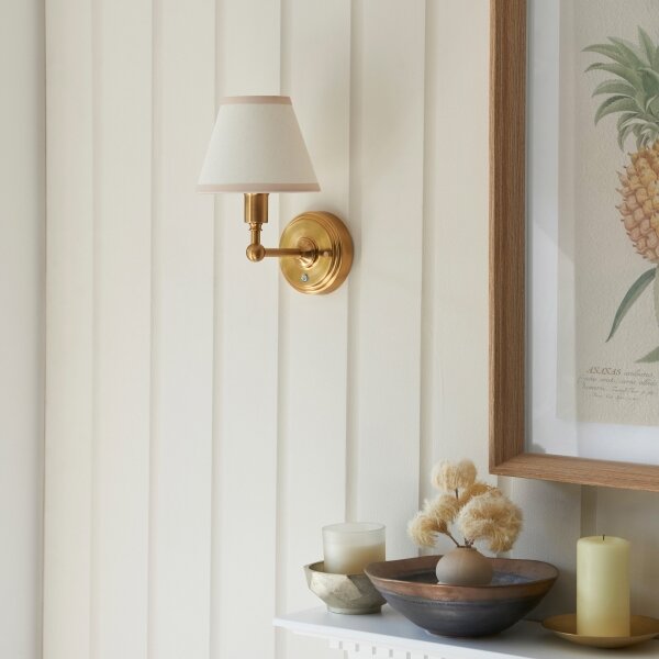 Endon 114830 - LED Dimmerabile ricaricabile muro lampada BURLEY LED/1,5W/5V ottone/color crema