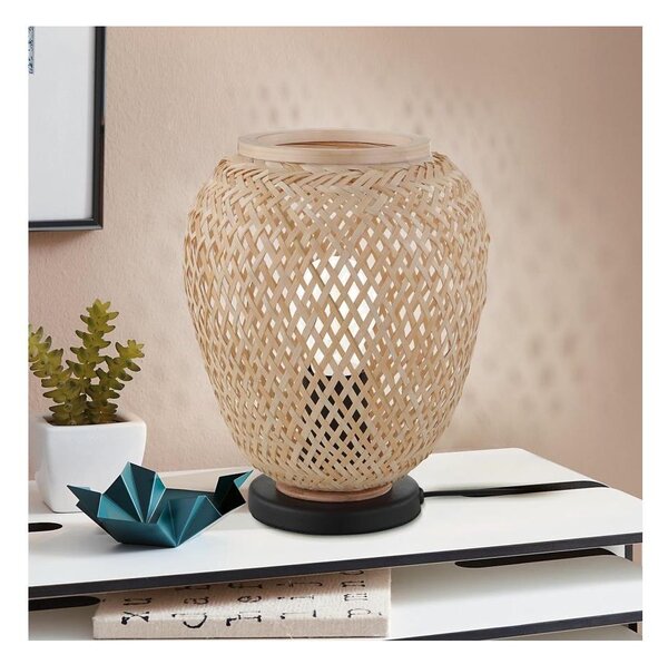 Eglo 55699 - Lampada da tavolo DEMBLEBY 1xE27/40W/230V beige