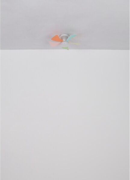 Globo 03609B - Ventilatore da soffitto LED dimmerabile HINES 10W/230V 3000-6500K + telecomando
