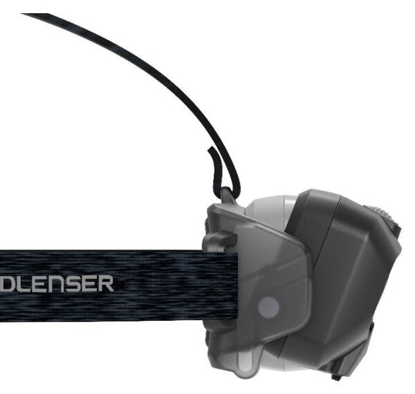 Ledlenser HF8R Core - lampada frontale ricaricabile a LED dimmerabile, batteria 2000 mAh, IP68, 800 lm, 60 h, grigio