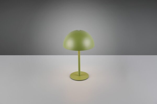 Lampada da tavolo LED verde con paralume in metallo (altezza totale 21 cm) Munoz – Reality