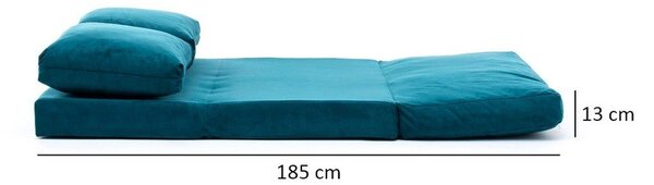 Divano letto color petrolio 120 cm Taida - Balcab Home