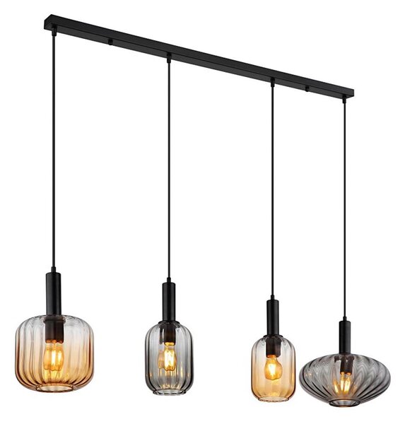 Globo 15719-4 - Lampadario a sospensione con cavo VALLETTA 4xE27/60W/230V