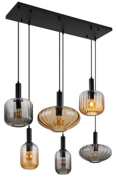 Globo 15719-6 - Lampadario a sospensione con cavo VALLETTA 6xE27/60W/230V