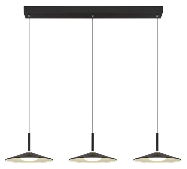 Globo 15635S-3 - Lampada a sospensione su cavo LAMPONE LED/24W/230V 4000K nero