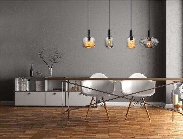 Globo 15719-4 - Lampadario a sospensione con cavo VALLETTA 4xE27/60W/230V