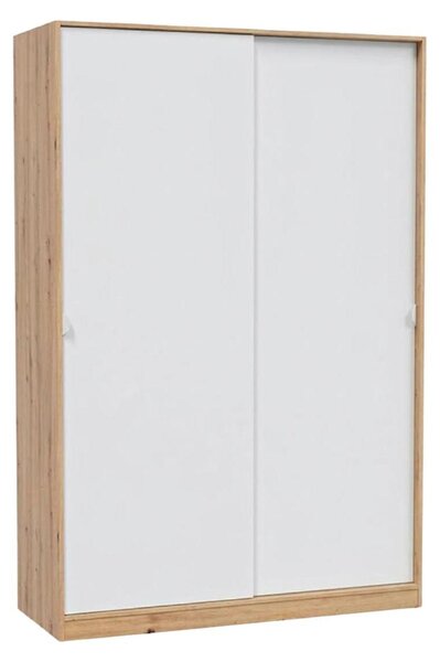 Calicosy - Armadio 2 ante scorrevoli effetto legno e bianco H200 cm - ELI