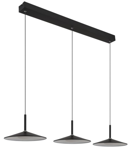 Globo 15635S-3 - Lampada a sospensione su cavo LAMPONE LED/24W/230V 4000K nero