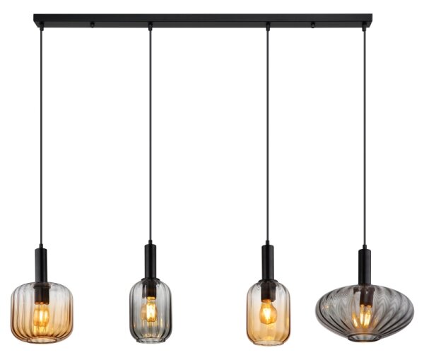 Globo 15719-4 - Lampadario a sospensione con cavo VALLETTA 4xE27/60W/230V