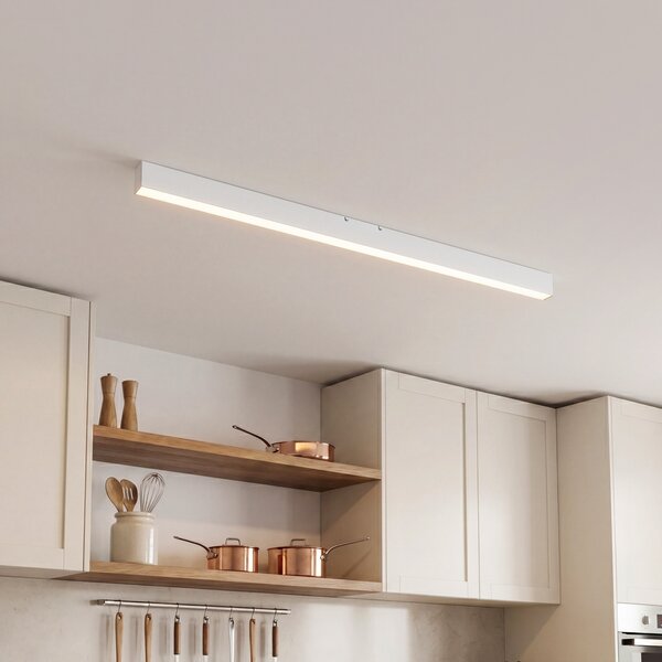 Plafoniera bianca con LED dimmerabile a 3 livelli 2700-4000K con dip switch - Keane