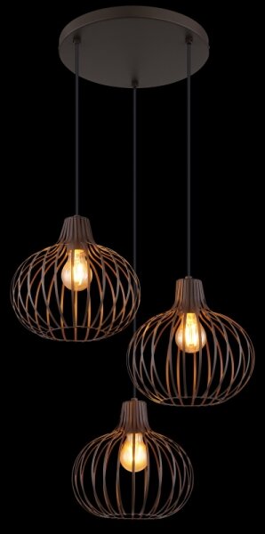 Globo 33379311 - Lampadario a sospensione con cavo MATEO 3xE27/40W/230V