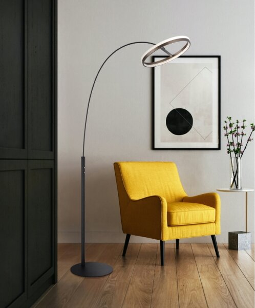 Globo 67179S - Lampada da terra LED con dimmer touch DELLA 24W/230V 3000/4000/6000K