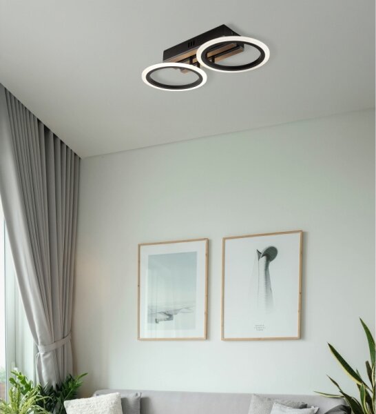 Globo 67360D2 - Plafoniera LED BLEVINS 15W/230V 3000/4200/6000K