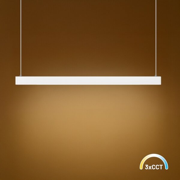 Lampadario a cavo LINEA LED/36W/230V 3000/4000/5700K CRI 90 bianco