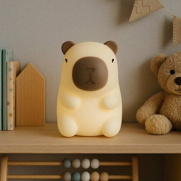 Luce notturna per bambini - Luce notturna dimmerabile in silicone per bambini - Ricaricabile tramite USB, touch, interruttore e timer | Leroy Merlin