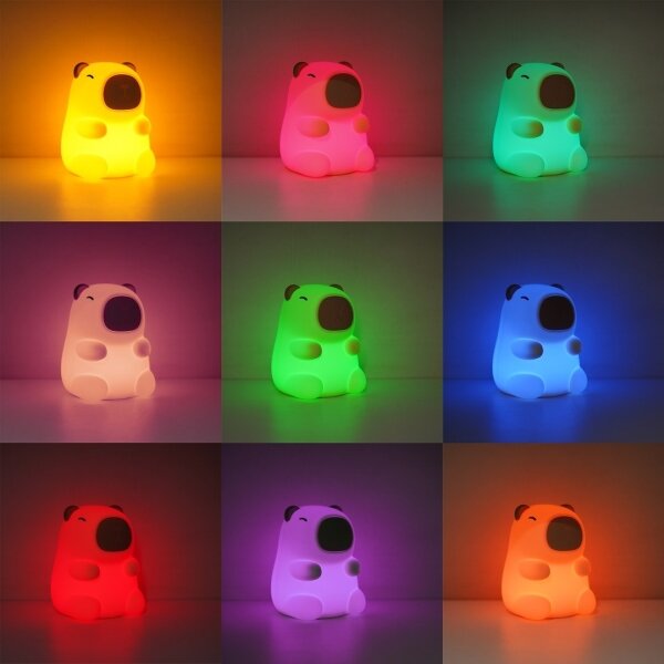 Luce notturna ricaricabile dimmerabile per bambini LED RGBW KAPYBARA LED/0,45W/5V 800 mAh