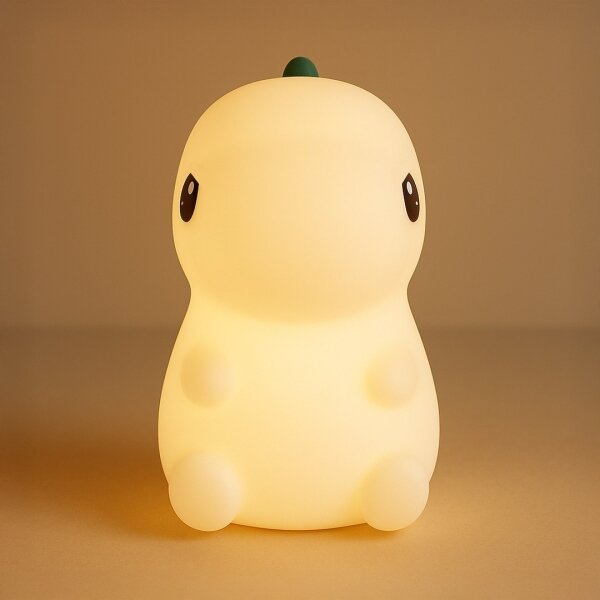 Lampada da notte ricaricabile per bambini DINO LED RGBW dimmerabile, 1W/5V, 1200 mAh