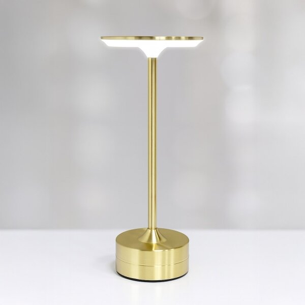 Lampada da tavolo LED ricaricabile a sfioramento TAVOLO LED/2,5W/5V 2400 mAh 3000-6000K dorata