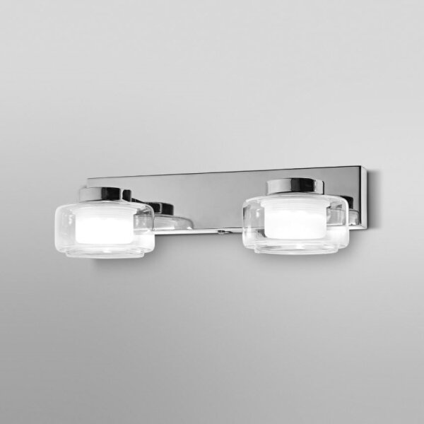 Ledvance-Applique a LED da bagno ORBIS FLAME 2xLED/5,5W/230V IP44 cromo