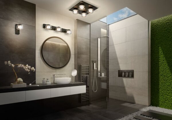Osram - Applique da bagno a LED ORBIS FLAME LED/5,5W/230V IP44, nero