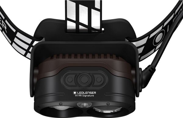 Ledlenser H19R SIGNATURE-LED Lampada frontale dimmerabile ricaricabile LED/4800mAh IP68 4000lm 20h nera