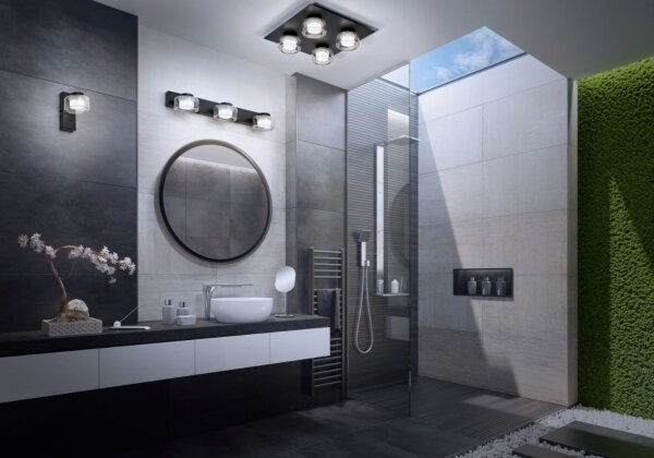 Osram - Applique da bagno a LED ORBIS FLAME LED/5,5W/230V IP44, nero
