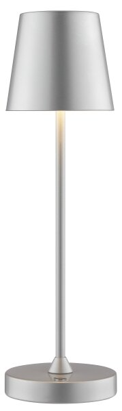 Brilliant - Lampada da tavolo a LED ricaricabile dimmerabile con controllo touch ELORA LED/2,5W/5V 2700K IP44 argento