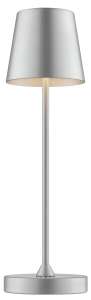 Brilliant - Lampada da tavolo a LED ricaricabile dimmerabile con controllo touch ELORA LED/2,5W/5V 2700K IP44 argento