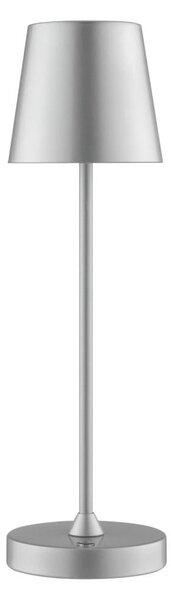 Brilliant - Lampada da tavolo a LED ricaricabile dimmerabile con controllo touch ELORA LED/2,5W/5V 2700K IP44 argento