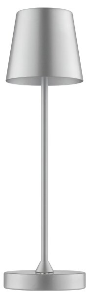 Brilliant - Lampada da tavolo a LED ricaricabile dimmerabile con controllo touch ELORA LED/2,5W/5V 2700K IP44 argento