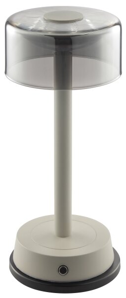 Brilliant - Lampada da tavolo a sfioramento ricaricabile con dimmer RAZOR LED/2,5W/5V 2700K IP44 grigia