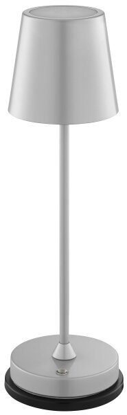 Brilliant - Lampada da tavolo a LED ricaricabile dimmerabile con controllo touch ELORA LED/2,5W/5V 2700K IP44 argento