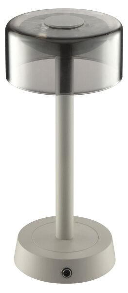 Brilliant - Lampada da tavolo a sfioramento ricaricabile con dimmer RAZOR LED/2,5W/5V 2700K IP44 grigia