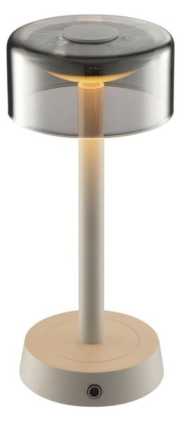 Brilliant - Lampada da tavolo a sfioramento ricaricabile con dimmer RAZOR LED/2,5W/5V 2700K IP44 grigia
