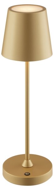 Brilliant - Lampada da tavolo LED dimmerabile ricaricabile a sfioramento ELORA LED/2,5W/5V 2700K IP44 dorata