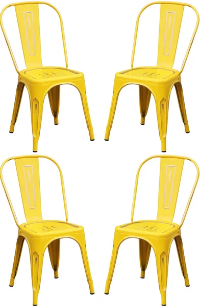 AGATHA - sedia industrial set da 4