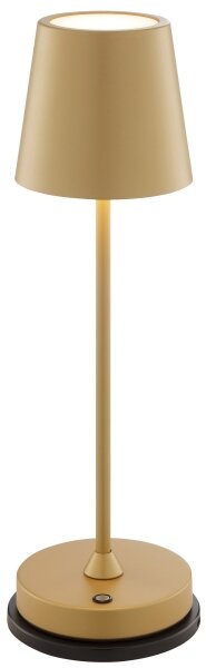 Brilliant - Lampada da tavolo LED dimmerabile ricaricabile a sfioramento ELORA LED/2,5W/5V 2700K IP44 dorata