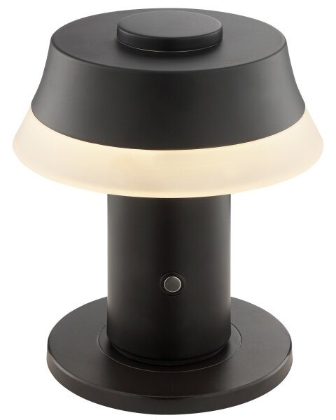 Brilliant -LED Stm lampada da tavolo ricaricabile a sfioramento KINICH LED/2,5W/5V 2700K nera