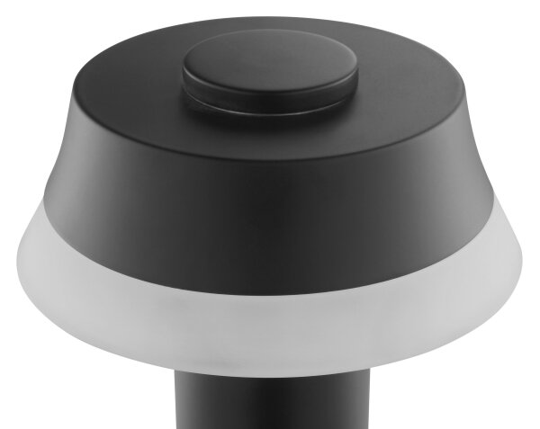 Brilliant -LED Stm lampada da tavolo ricaricabile a sfioramento KINICH LED/2,5W/5V 2700K nera