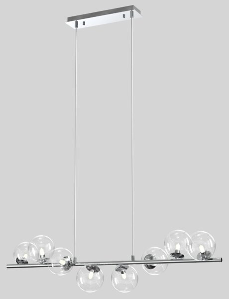 ONLI - Lampadario a sospensione con cavo KIMBERLY 8xG9/6W/230V, cromo lucido