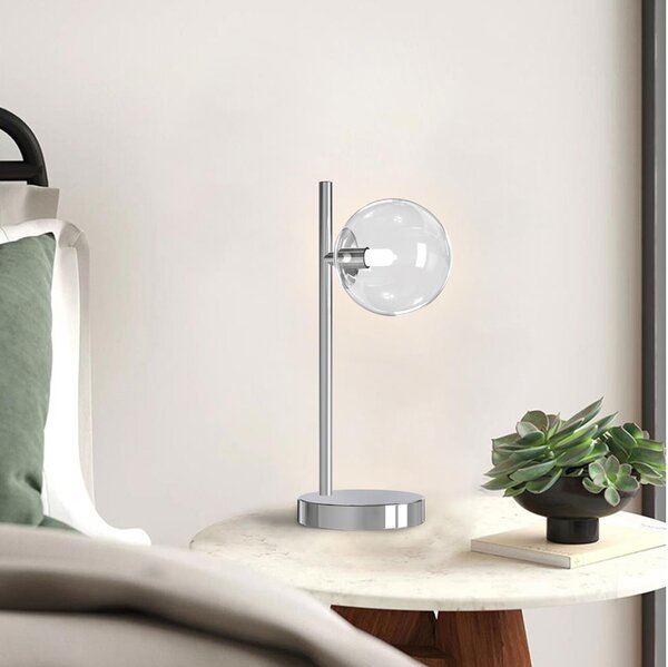 ONLI - Lampada da tavolo KIMBERLY 1xG9/6W/230V 35 cm cromo lucido