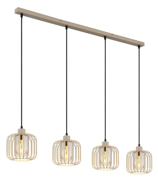 Globo 15758-4H - Lampadario sospeso su cavo ALFRED 4xE27/40W/230V