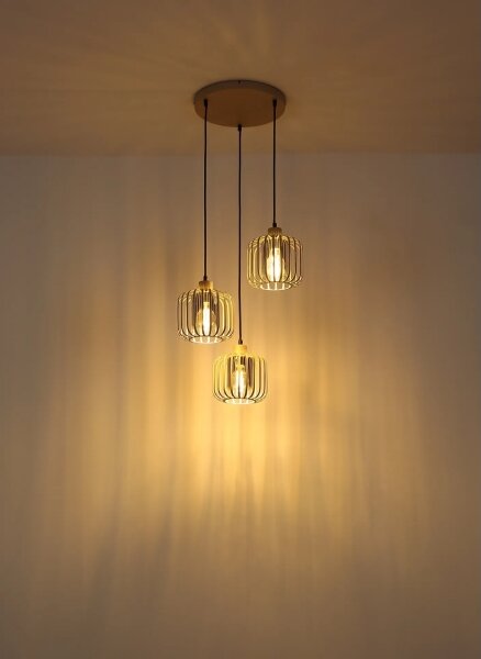 Globo 15758-3H - Lampada a sospensione con cavo ALFRED 3xE27/40W/230V