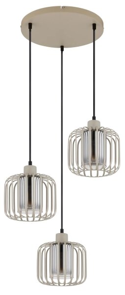 Globo 15758-3H - Lampada a sospensione con cavo ALFRED 3xE27/40W/230V