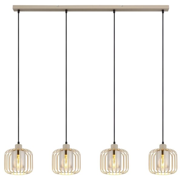 Globo 15758-4H - Lampadario sospeso su cavo ALFRED 4xE27/40W/230V