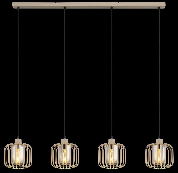 Globo 15758-4H - Lampadario sospeso su cavo ALFRED 4xE27/40W/230V