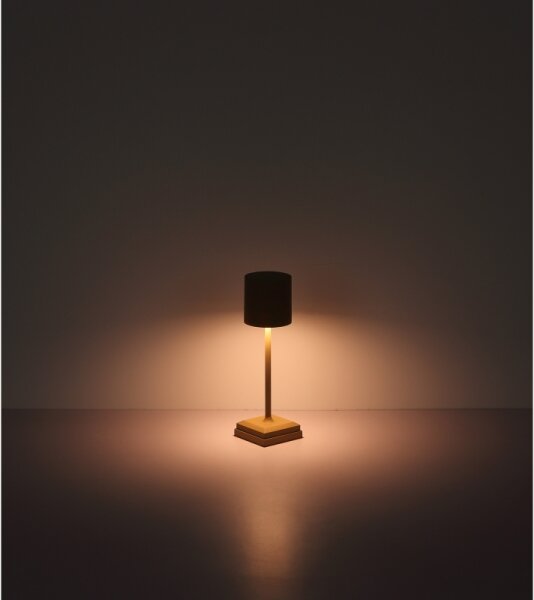 Globo 58487S - Lampada da tavolo ricaricabile a LED DIXON, dimmerabile con controllo touch, 1,5W/5V 2200 mAh beige
