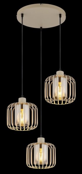 Globo 15758-3H - Lampada a sospensione con cavo ALFRED 3xE27/40W/230V