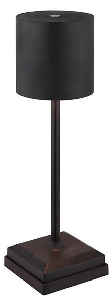 Globo 58487B - Lampada da tavolo LED ricaricabile dimmerabile a sfioramento DIXON 1,5W/5V 2200 mAh nero